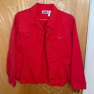 Red Denim Jacket